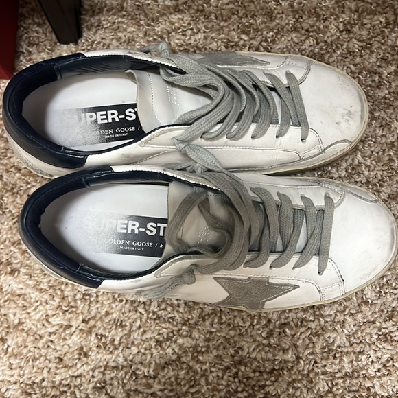 GOLDEN GOOSE Superstar Distressed Sneakers Sz 37 7 - Picture 2 of 5